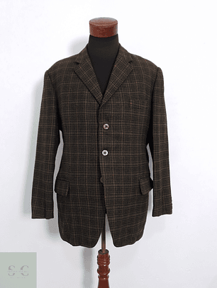 Kynoch Vestón escocés Verde Talla L