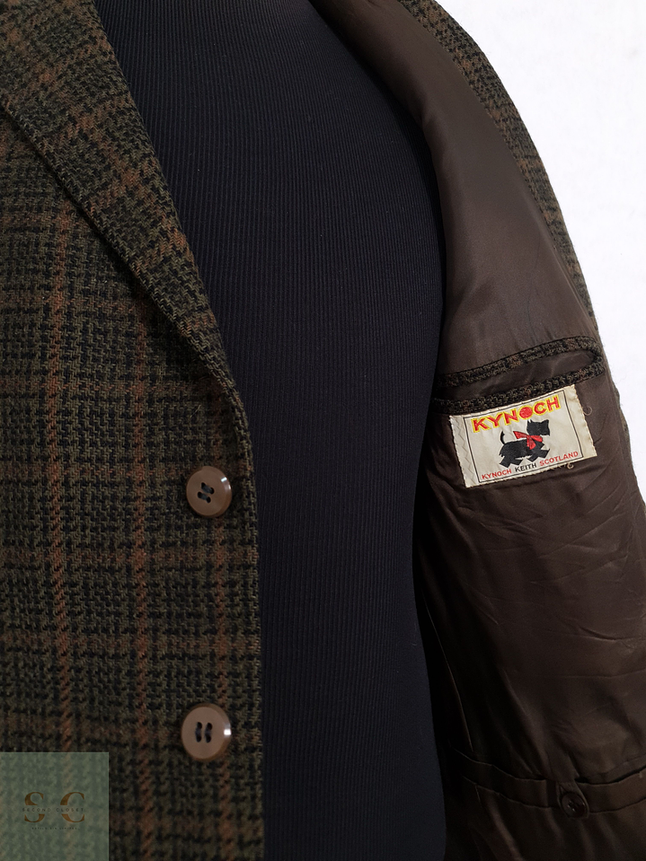 Kynoch Vestón escocés Verde Talla L 7