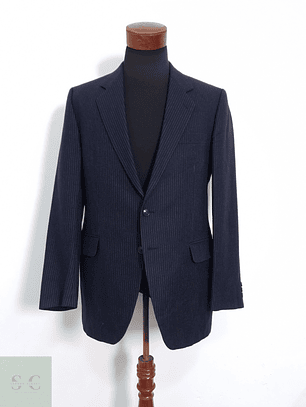 Vintage Vestón a rayas Azul con rayas Talla SM