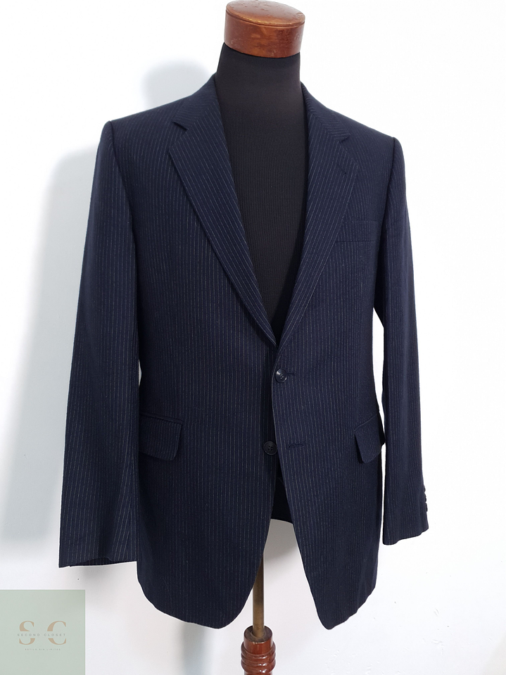 Vintage Vestón a rayas Azul con rayas Talla SM 4