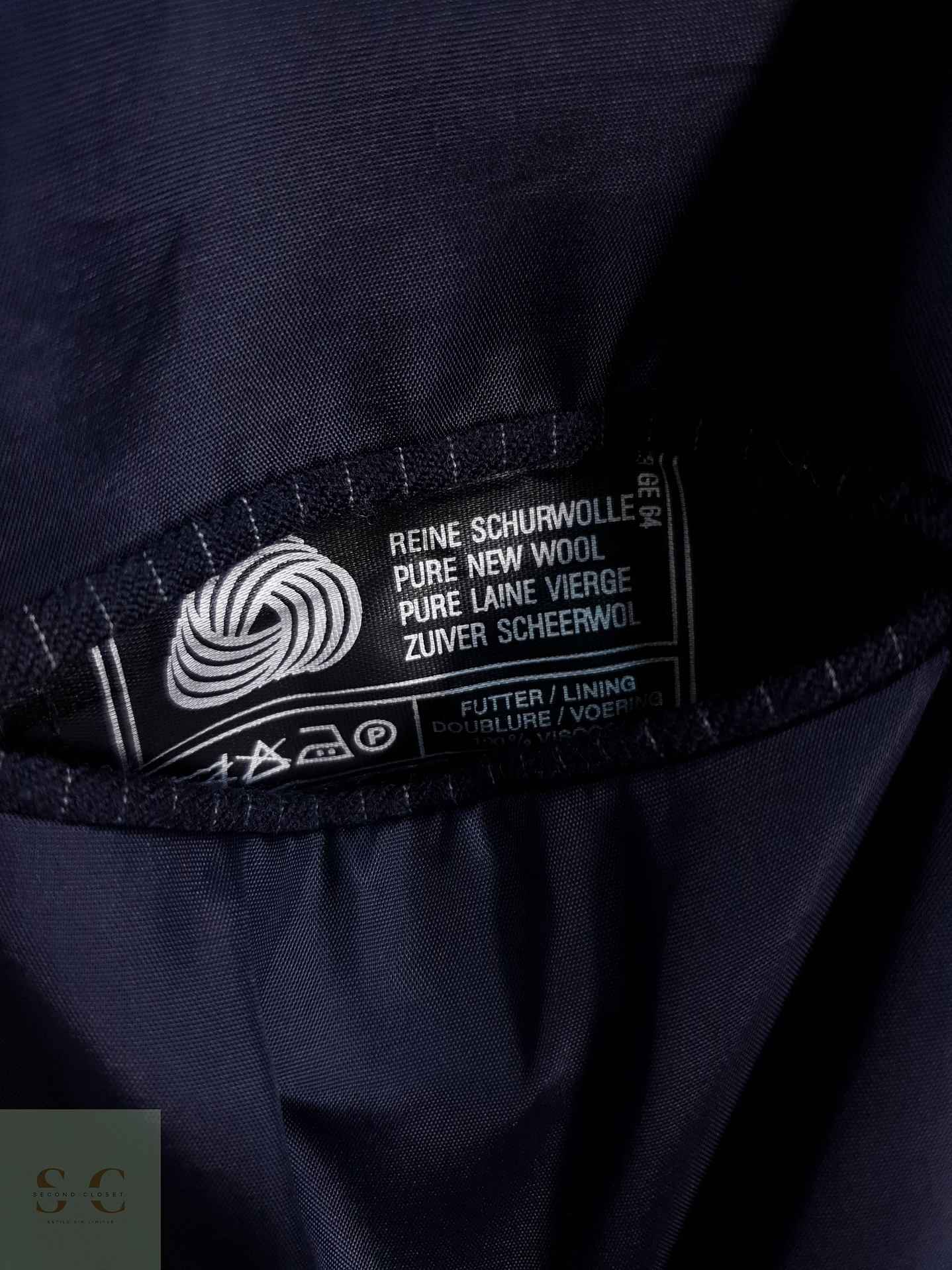 Vintage Vestón a rayas Azul con rayas Talla SM 6