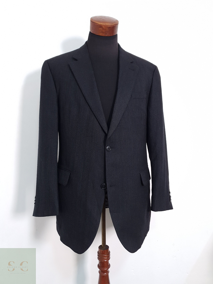 Carl Gross Vestón espiguilla Negro grafito Talla LXL 4