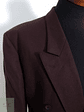 Vintage Vestón cruzado Burdeus muy oscuro Talla XL - Miniatura 5