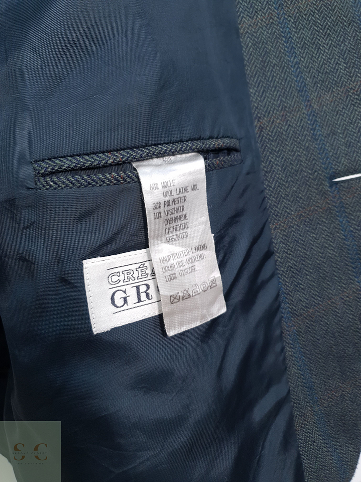 Creation Gross Vestón clásico Verde azulado Talla XL 5