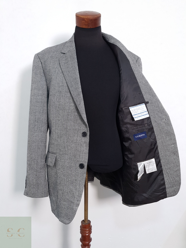 Gilberto Vestón espiguilla Gris Talla XL 3