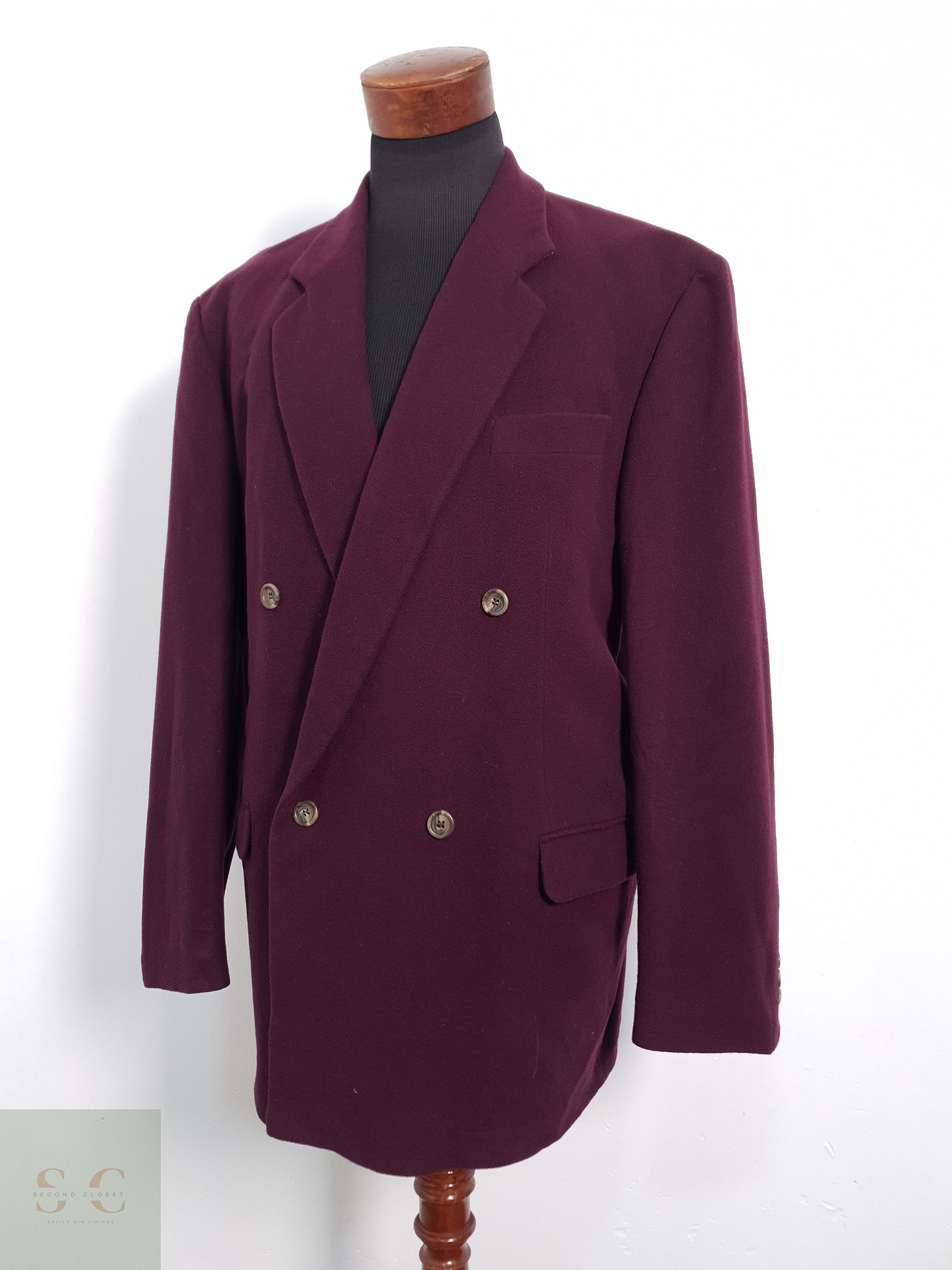 Stones Classics Vestón cruzado Burdeus Talla XXL 1