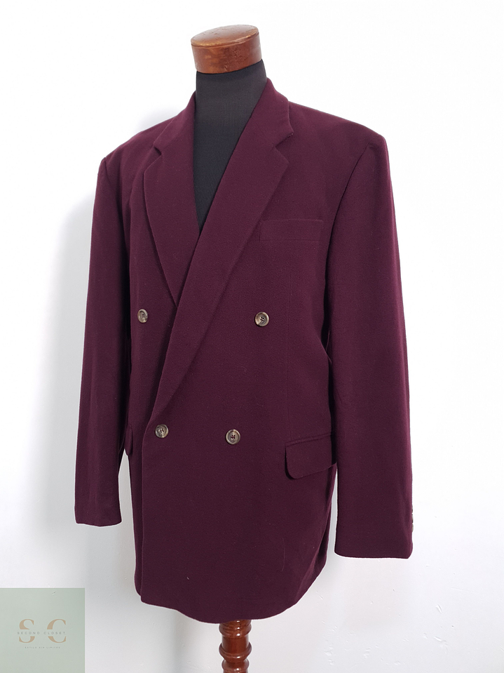 Stones Classics Vestón cruzado Burdeus Talla XXL 1