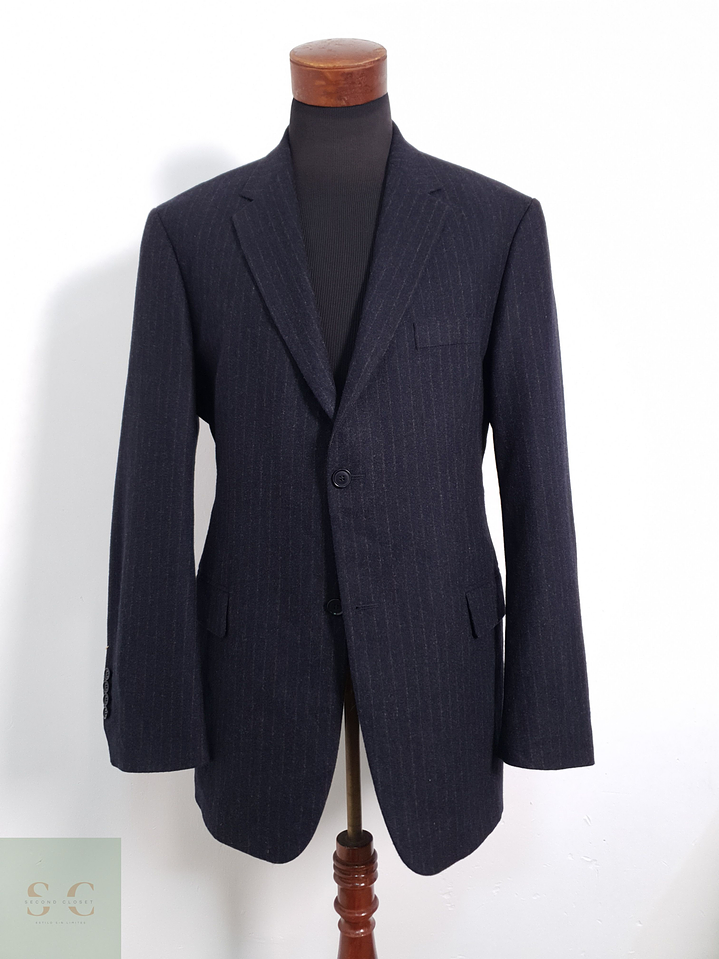 Sand Vestón a rayas sutiles Azul Talla LXL 1