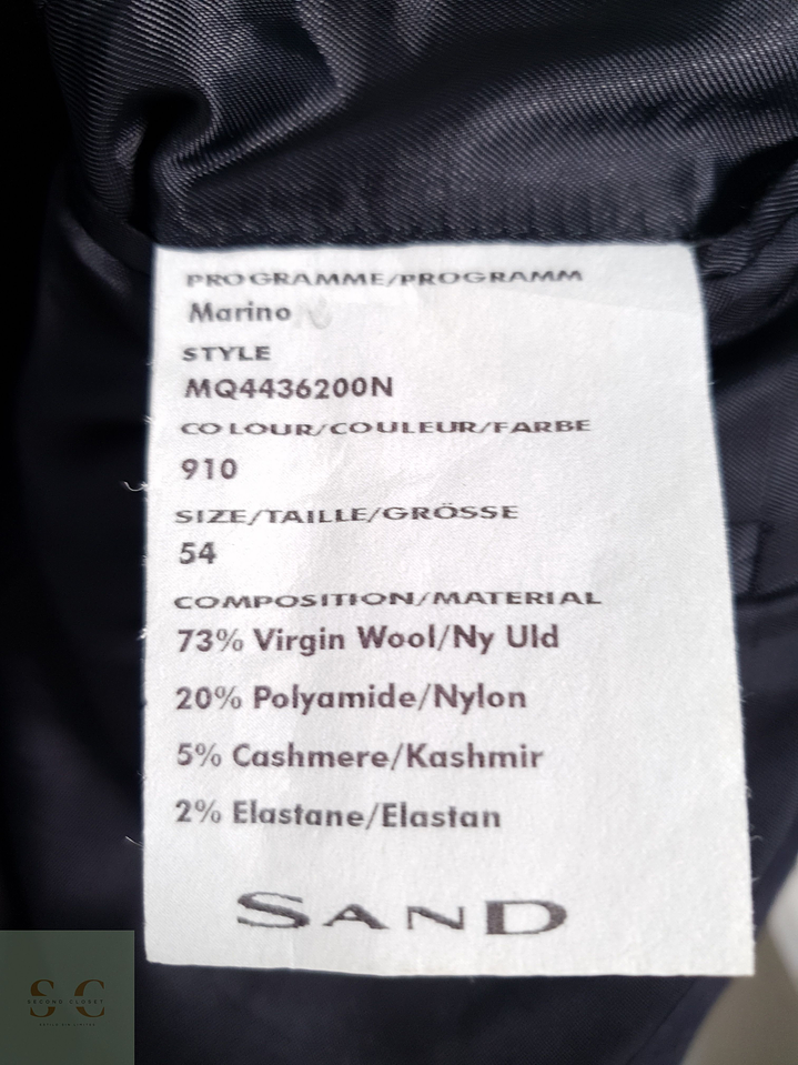 Sand Vestón a rayas sutiles Azul Talla LXL 7