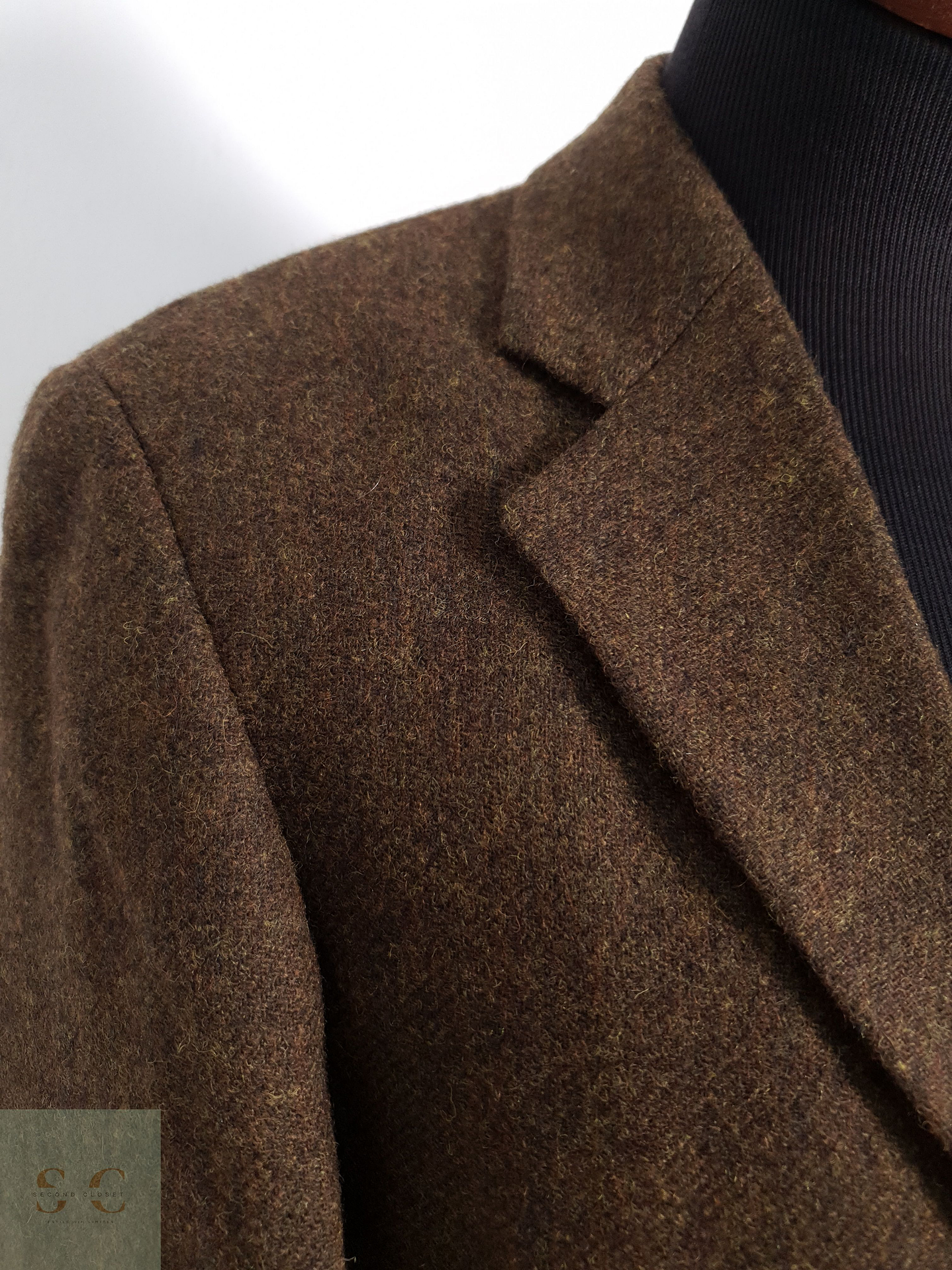 Vintage Vestón clásico Café verdoso Talla M 6