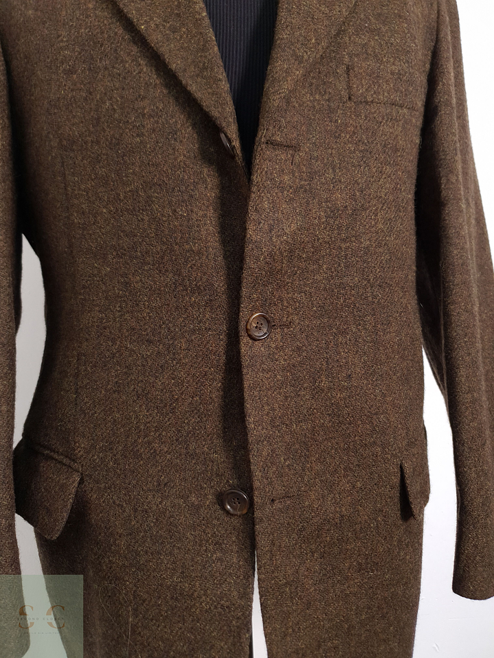 Vintage Vestón clásico Café verdoso Talla M 7