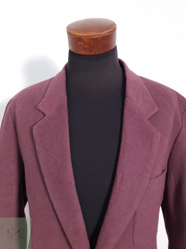 Vintage Vestón clásico Violeta claro Talla L 2