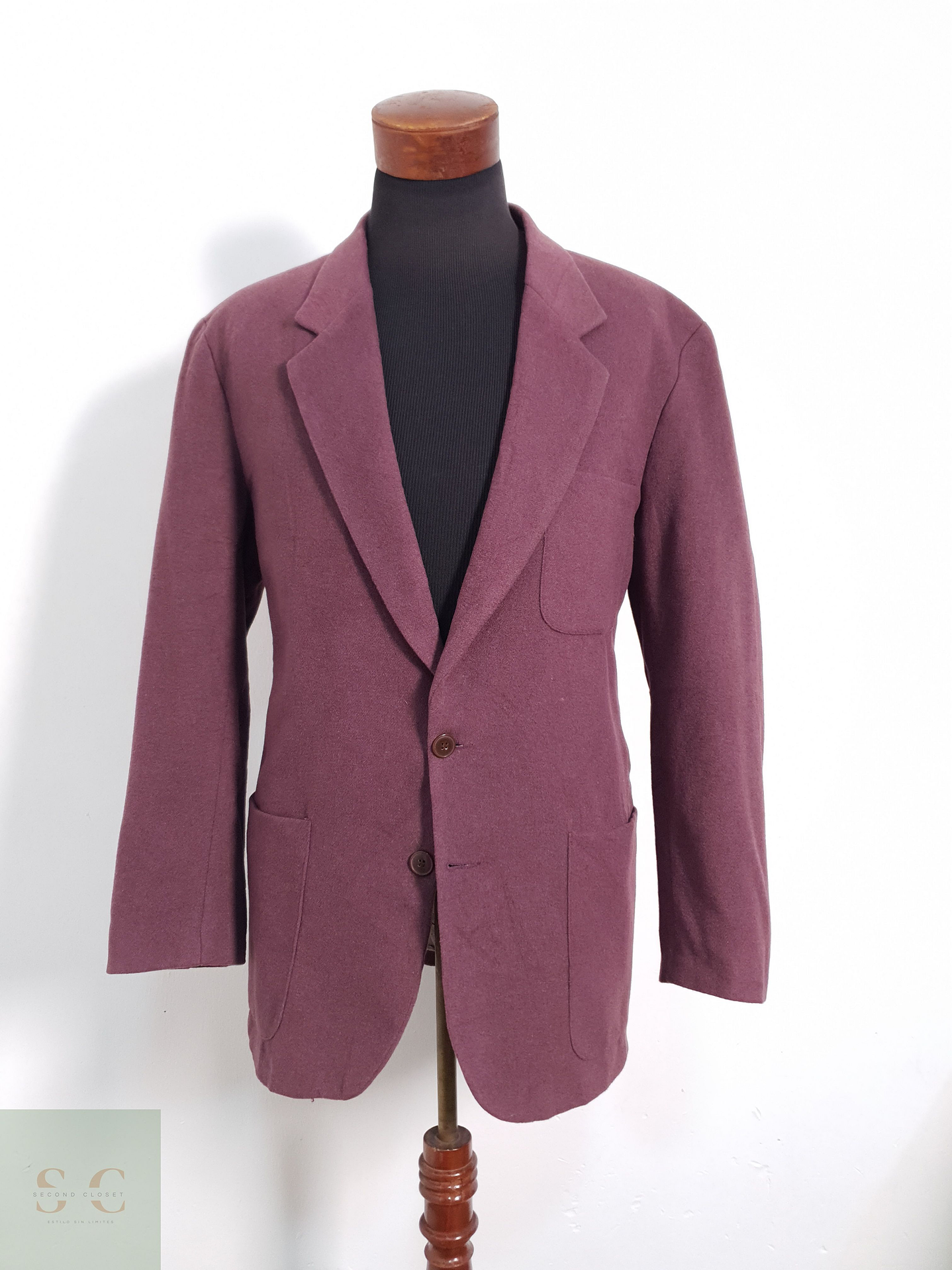 Vintage Vestón clásico Violeta claro Talla L 1