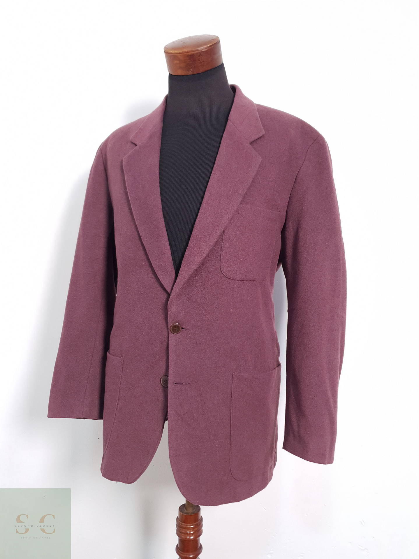 Vintage Vestón clásico Violeta claro Talla L 6