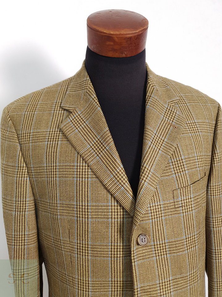 Pierre Cardin Vestón clásico Dorado con café Talla L 4