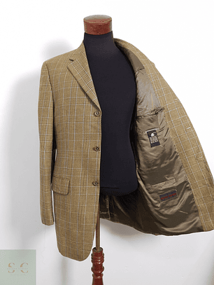 Pierre Cardin Vestón clásico Dorado con café Talla L