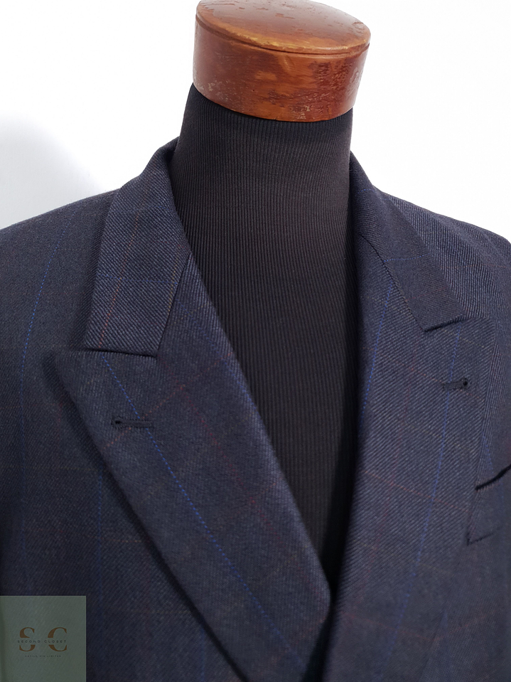 Barisal Vestón cruzado Azul marino Talla L 2