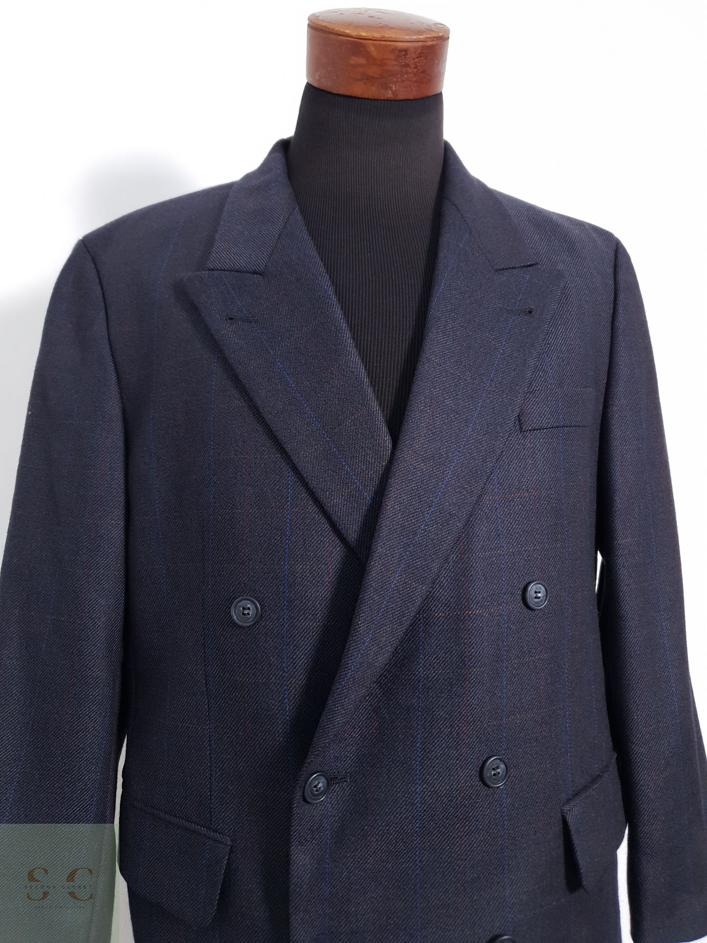 Barisal Vestón cruzado Azul marino Talla L 5