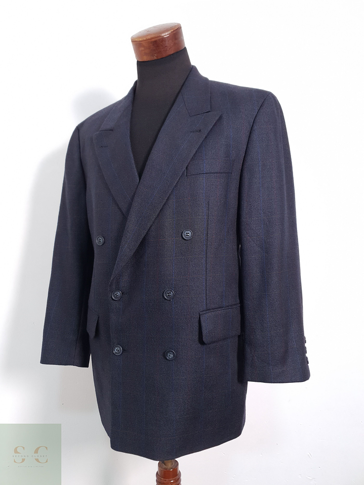 Barisal Vestón cruzado Azul marino Talla L 6