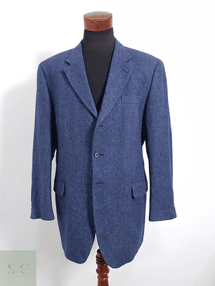 Cyrillus Vestón espiguilla Celeste Talla XXL