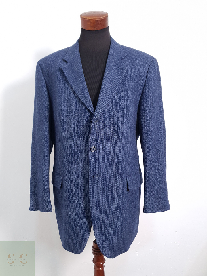 Cyrillus Vestón espiguilla Celeste Talla XXL 1