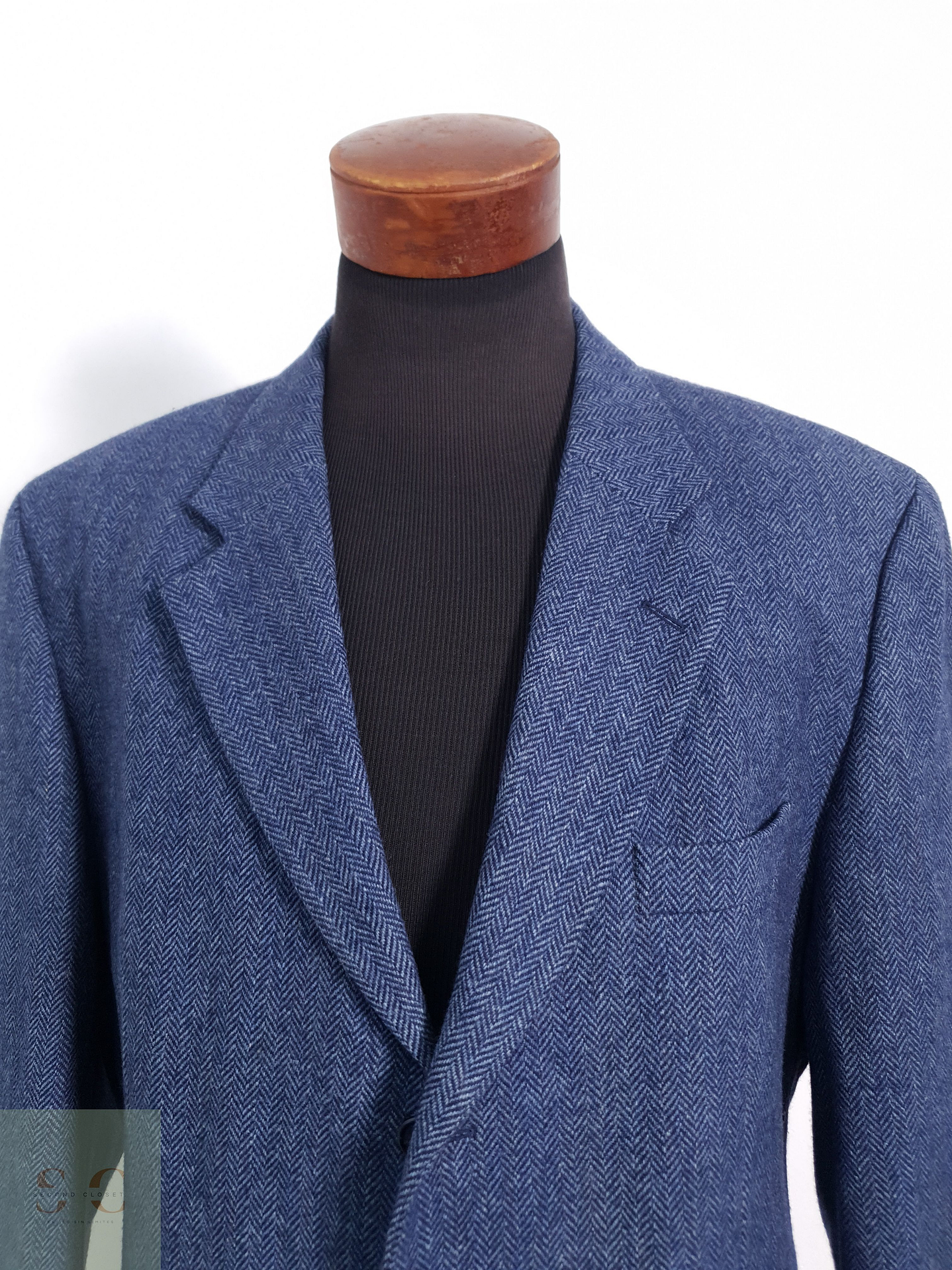 Cyrillus Vestón espiguilla Celeste Talla XXL 4