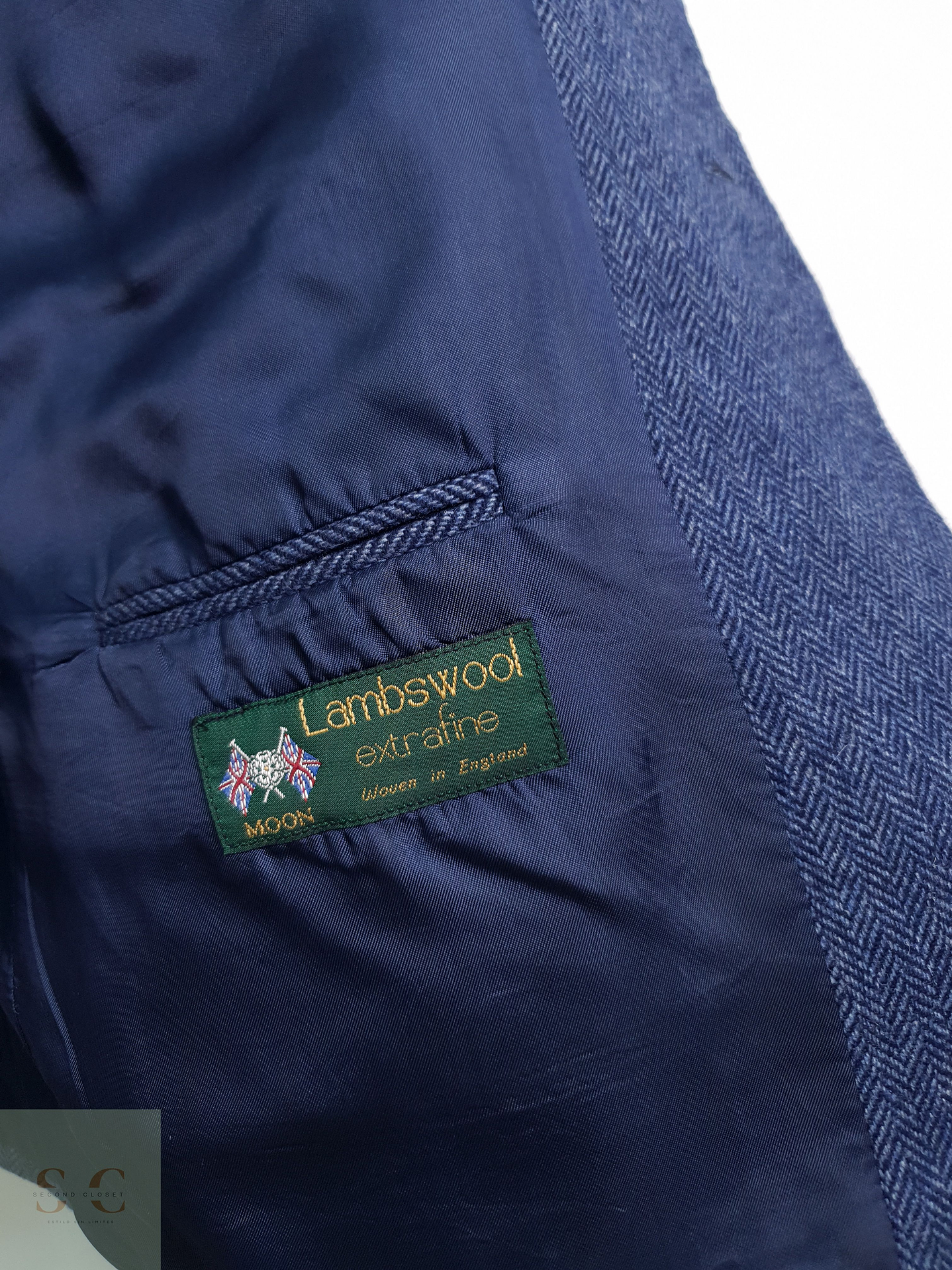 Cyrillus Vestón espiguilla Celeste Talla XXL 6