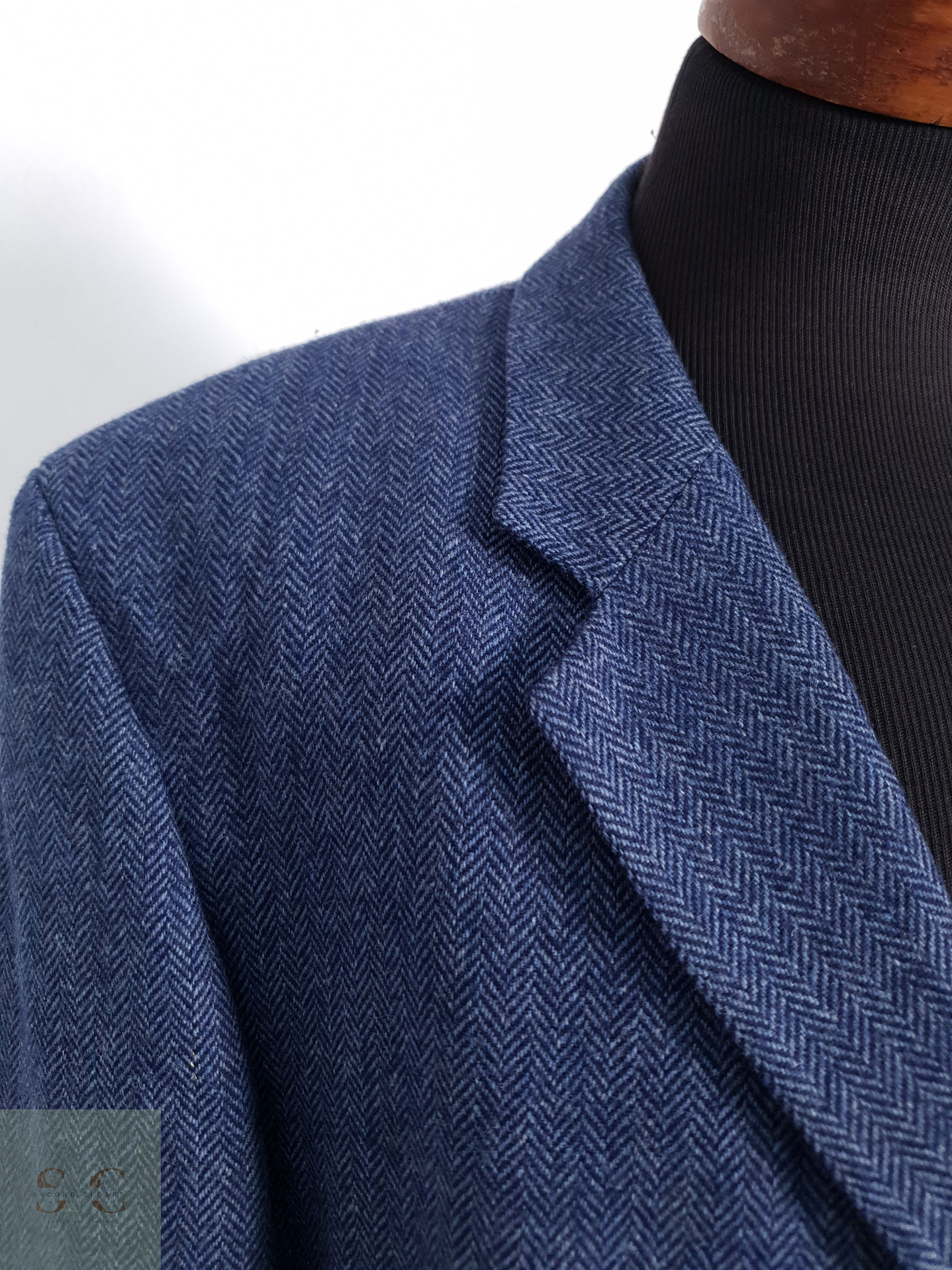 Cyrillus Vestón espiguilla Celeste Talla XXL 7