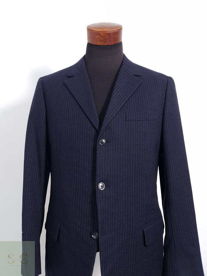 Brax Vestón a rayas Azul con rayas Talla M 3