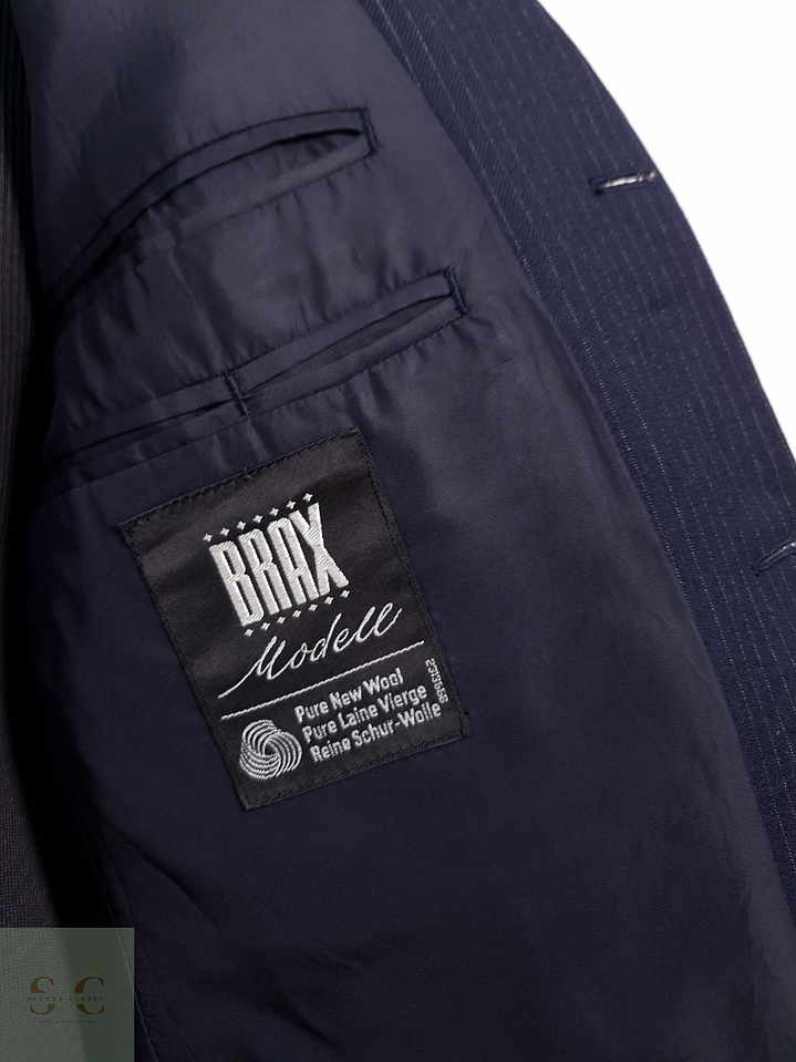 Brax Vestón a rayas Azul con rayas Talla M 7