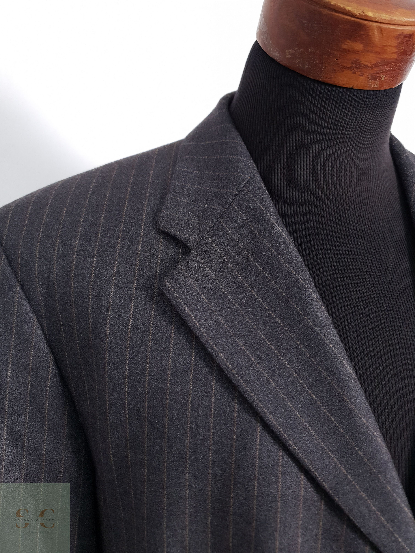 Carl Gross Vestón a rayas Plomo con rayas Talla LXL 5