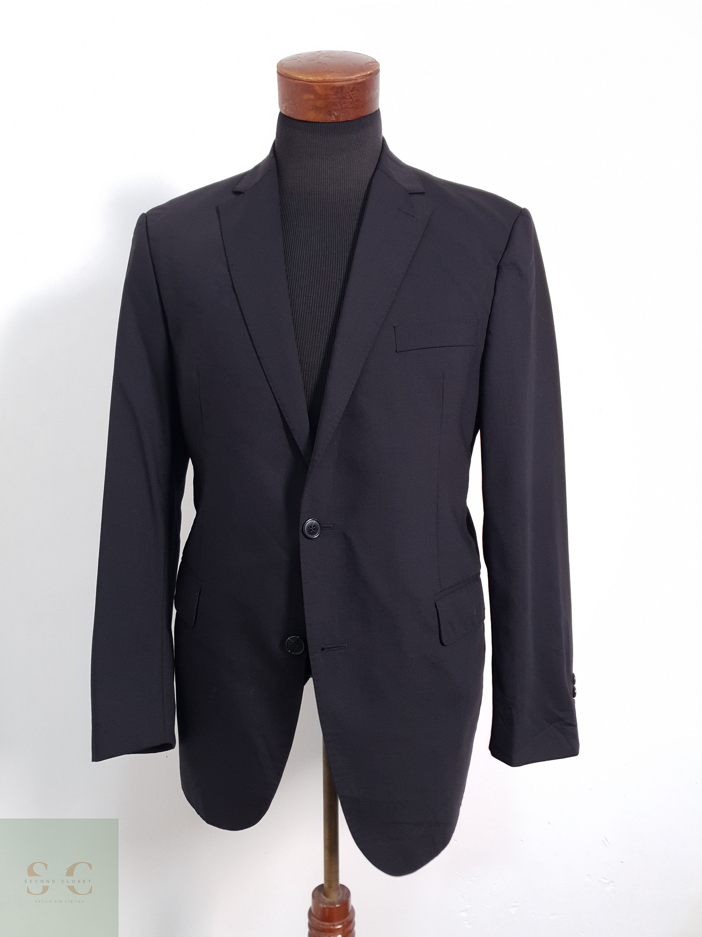 Carl Gross Vestón clásico Negro Talla M 1