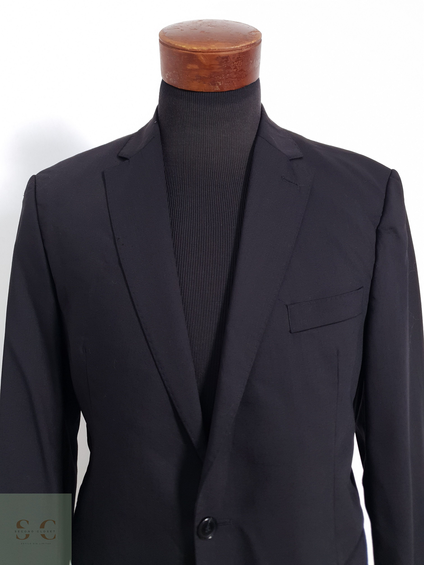 Carl Gross Vestón clásico Negro Talla M 3