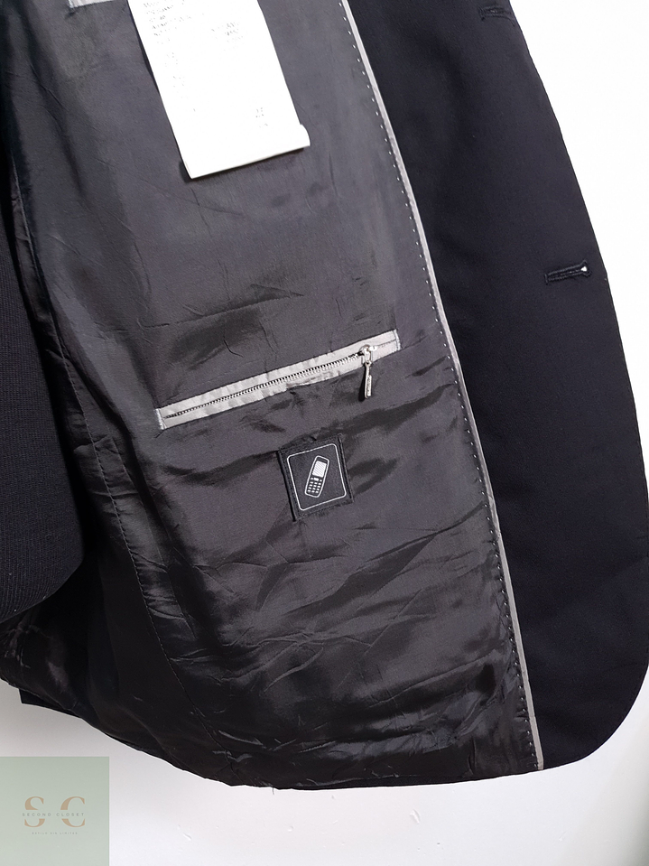 Carl Gross Vestón clásico Negro Talla M 6