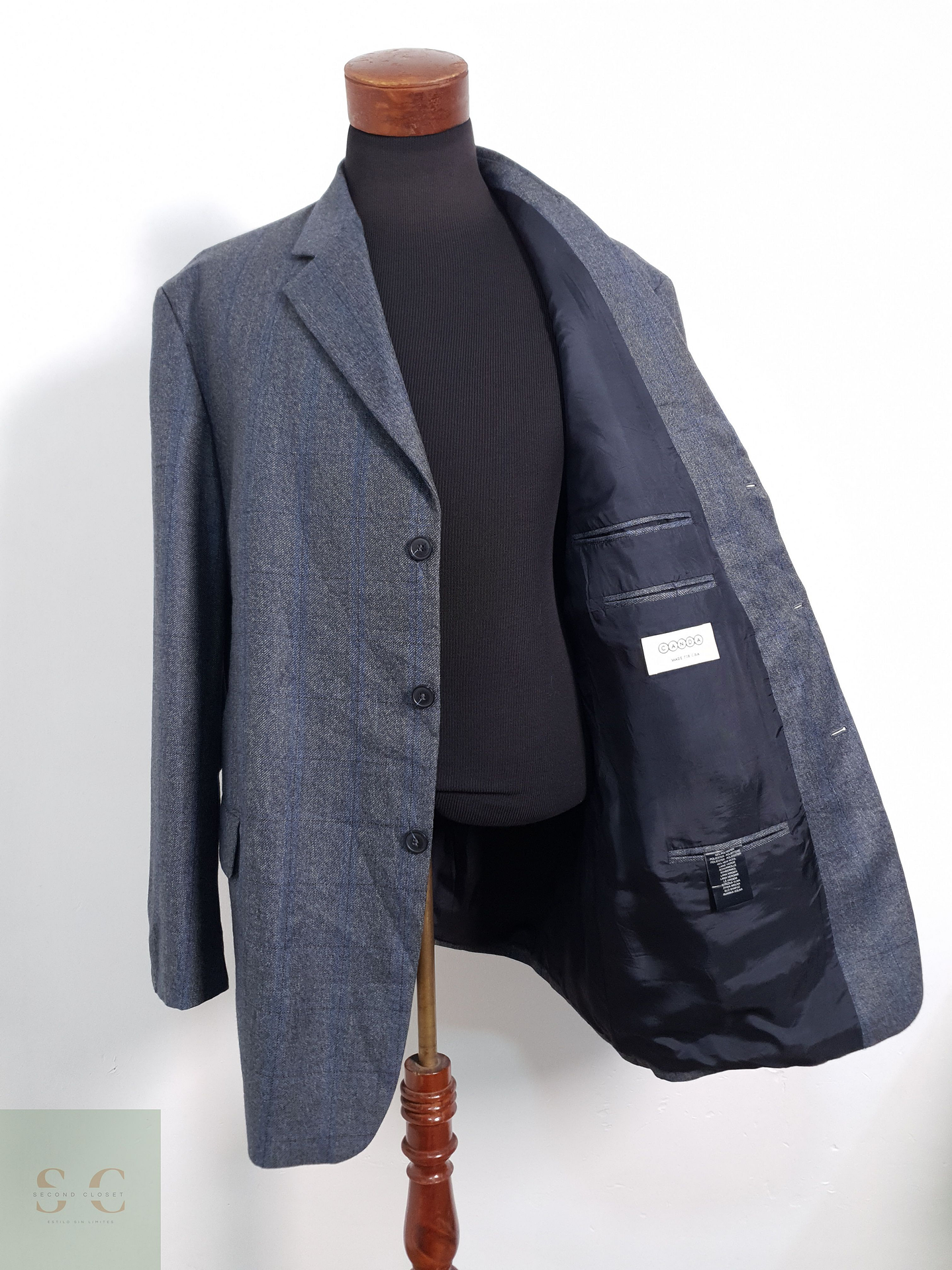 Canda Vestón clásico Gris Talla XXXL 3