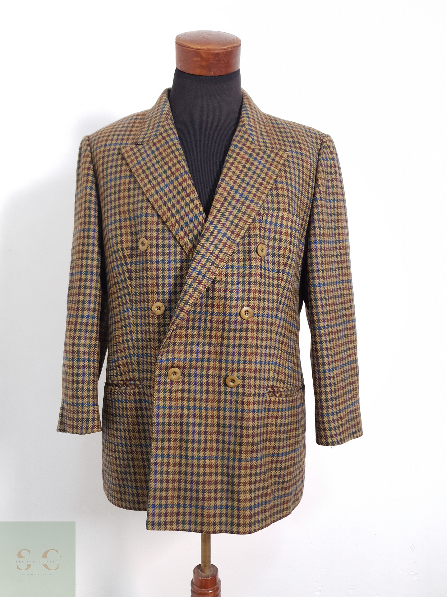 Del Mod International Vestón pata de gallo Pata de gallo Talla M 1