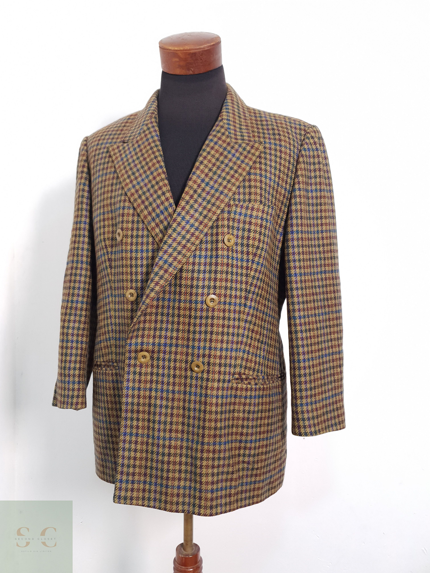 Del Mod International Vestón pata de gallo Pata de gallo Talla M 3