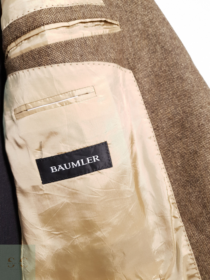Baumler Vestón clásico Café claro Talla LXL 7