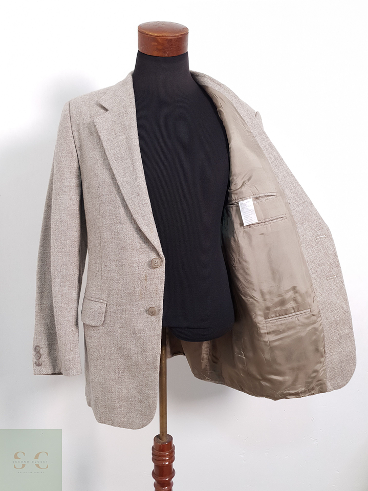 Vintage Vestón clásico Gris Cafe Talla M 5