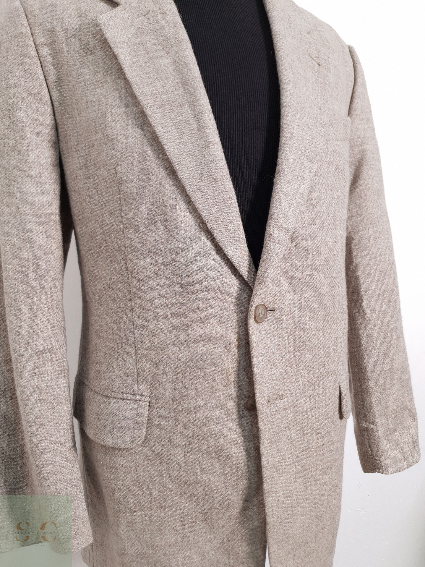 Vintage Vestón clásico Gris Cafe Talla M 7