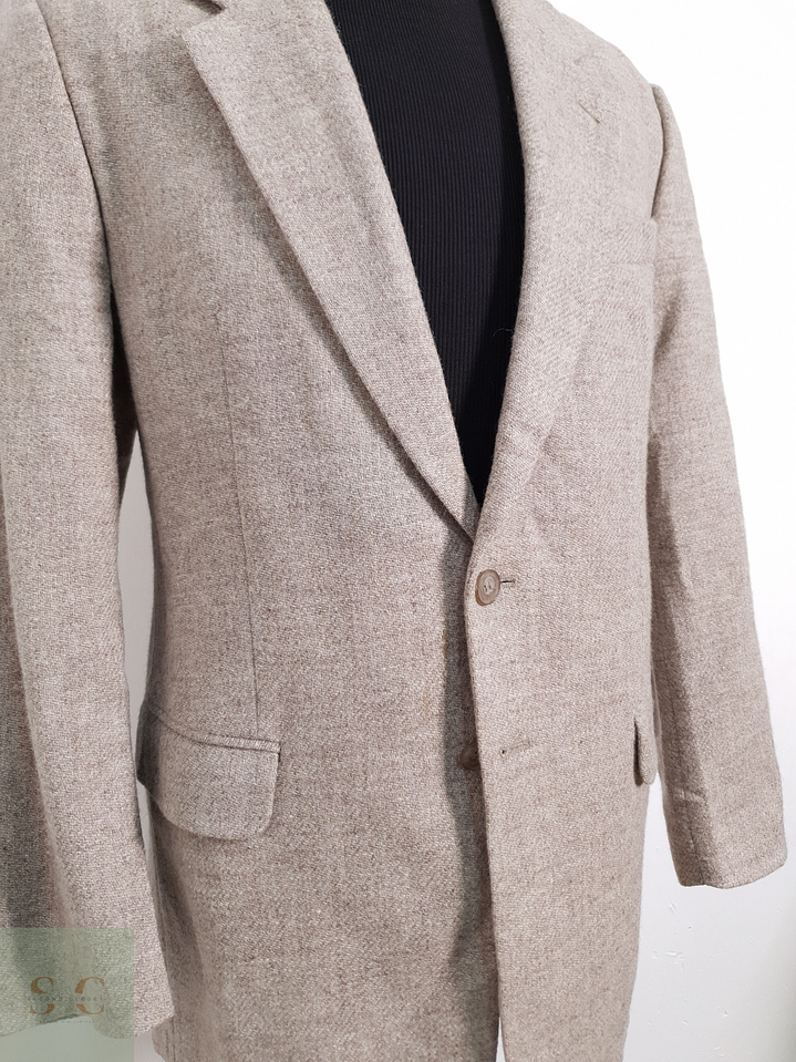 Vintage Vestón clásico Gris Cafe Talla M 7