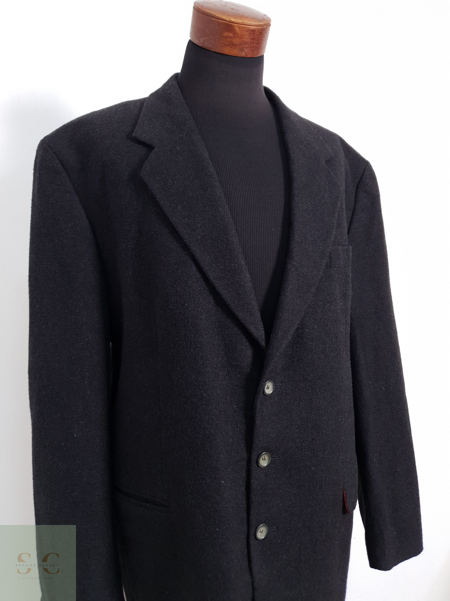 Vintage Vestón clásico Plomo Talla XXL 3