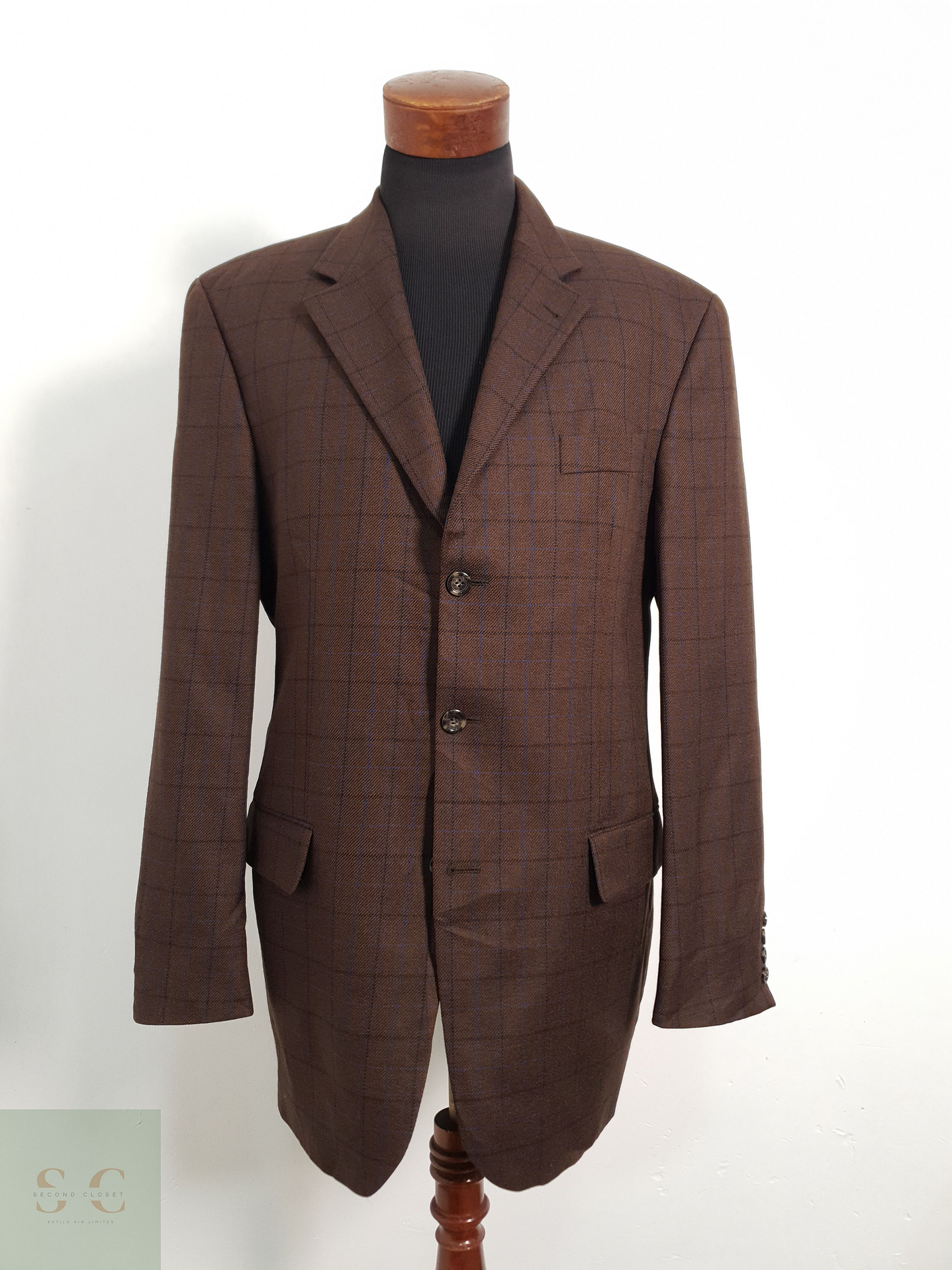 Baumler Vestón clásico Café Talla LXL 2