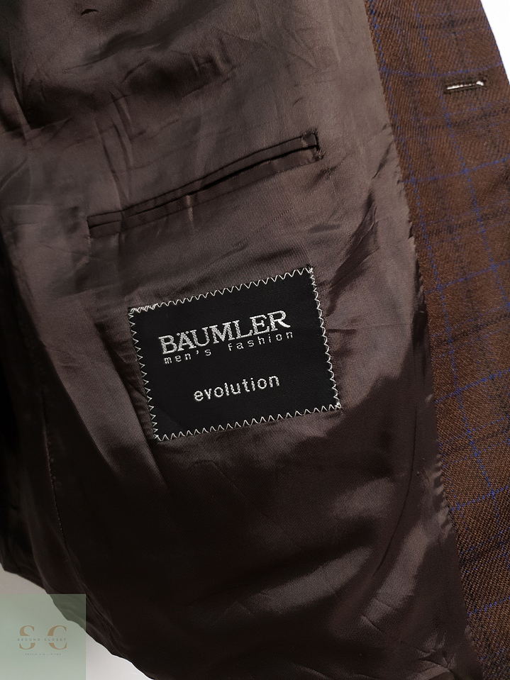 Baumler Vestón clásico Café Talla LXL 9