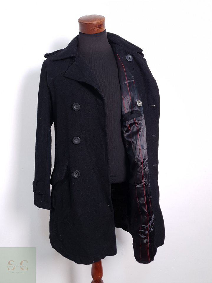 Abrigo Marinero Hombre S&D Negro Talla SM 5