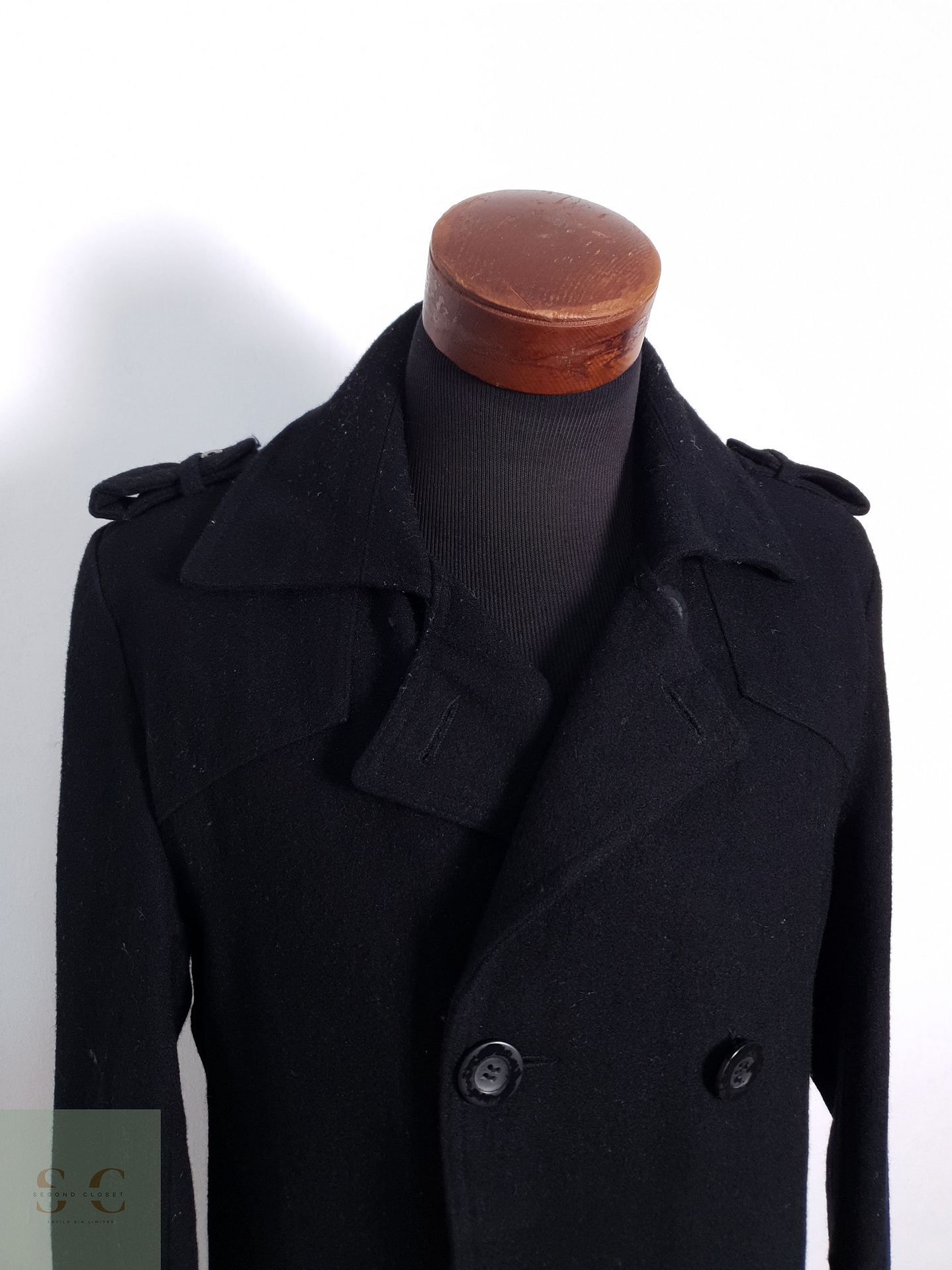 Abrigo Marinero Hombre S&D Negro Talla SM 6