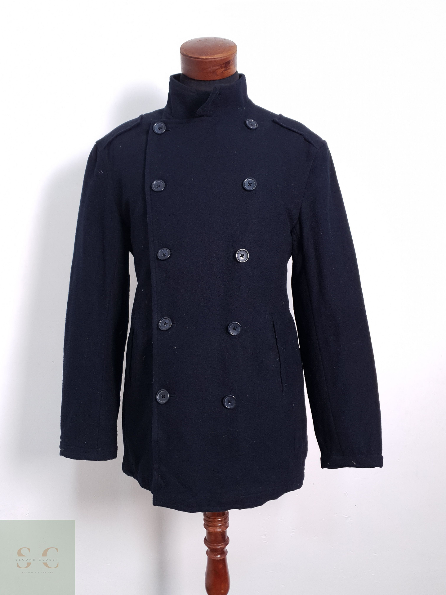 Abrigo Hombre Camargue Lana Gris Claro Talla XXL 1