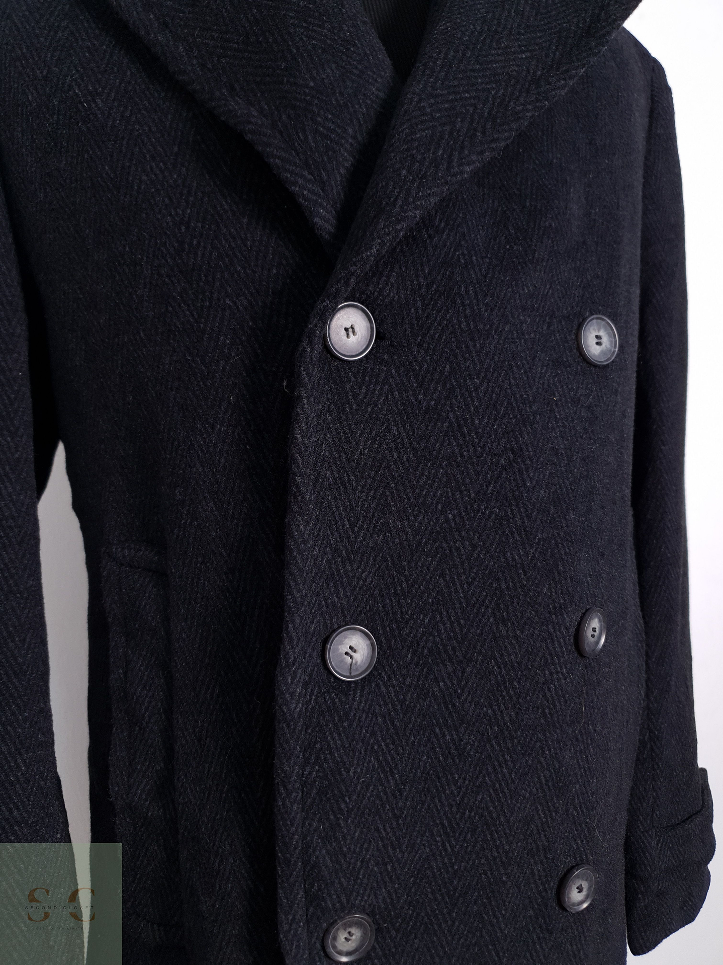 Abrigo Marinero Canda Lana Plomo Talla L 2