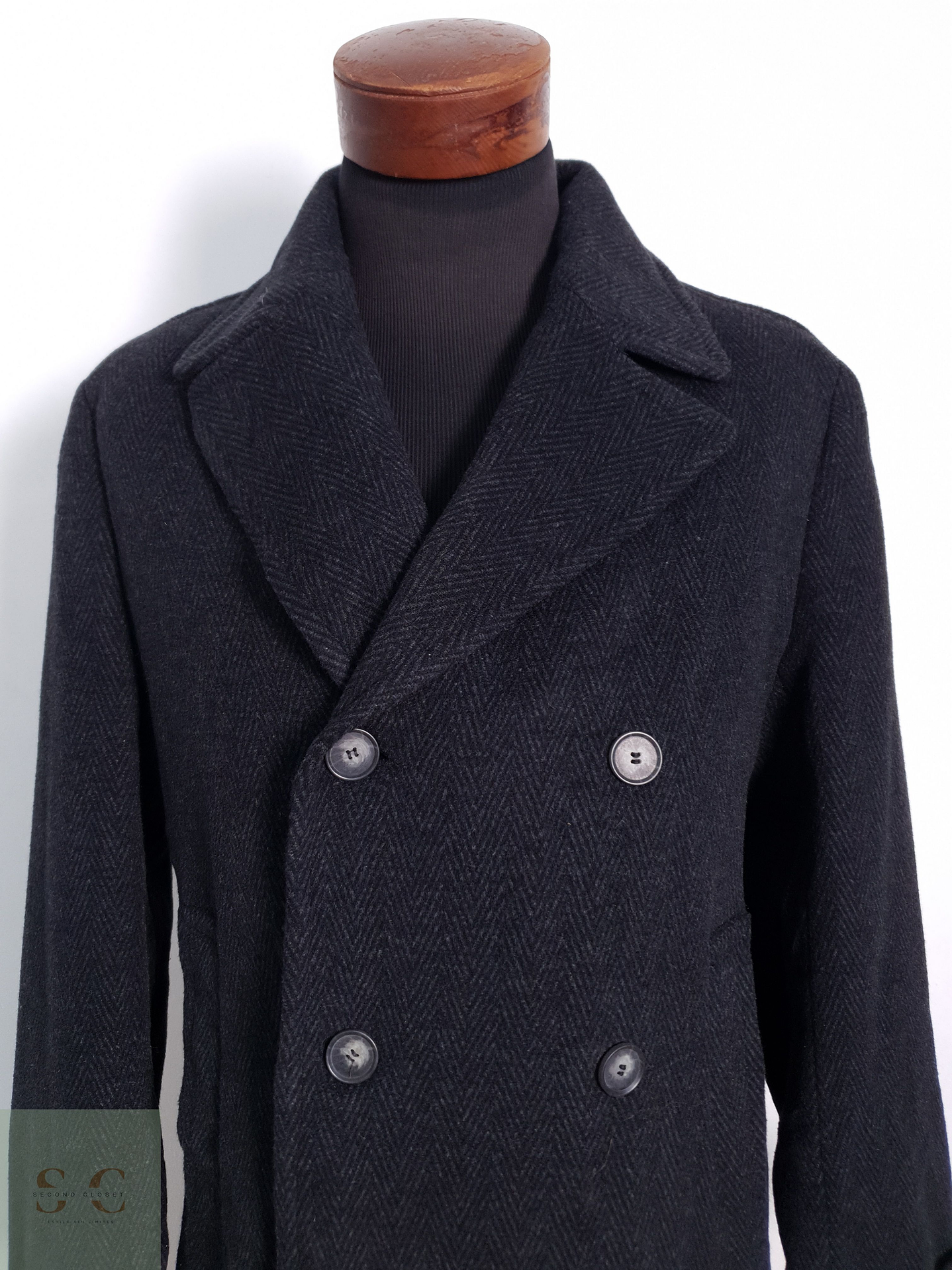 Abrigo Marinero Canda Lana Plomo Talla L 4