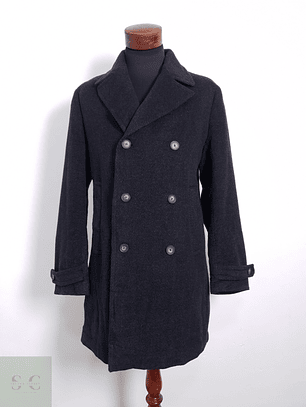 Abrigo Marinero Canda Lana Plomo Talla L